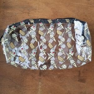 Ipsy ice cream vinyl makeup bag